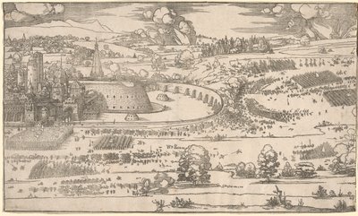 Oblężenie fortecy: odpowiednia część. autorstwa Albrecht Dürer