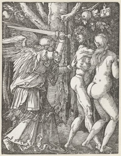 Mała Pasja: 2. Wygnanie z Raju autorstwa Albrecht Dürer