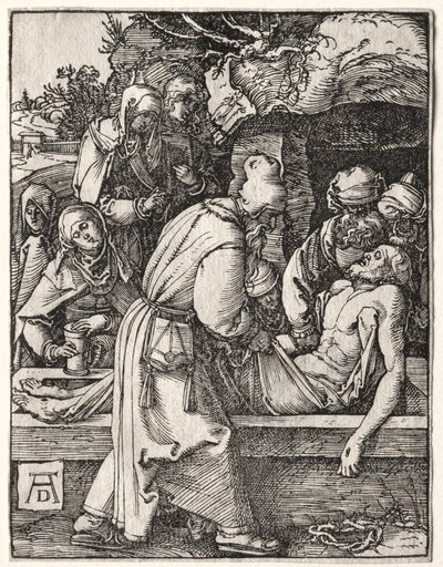 Mała pasja: Osadzanie. autorstwa Albrecht Dürer