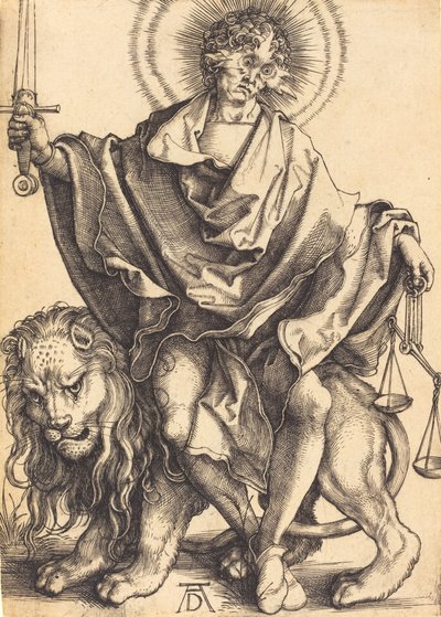 Słońce Prawości, ok. godz. 14991500. autorstwa Albrecht Dürer