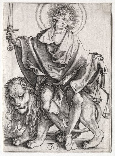 Syn Sprawiedliwości, ok. 1500. autorstwa Albrecht Dürer