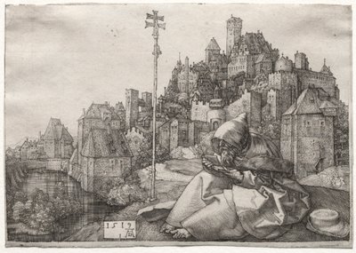 Św. Antoni czytanie autorstwa Albrecht Dürer