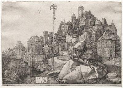 Św. Antoni czytanie, 1519. autorstwa Albrecht Dürer