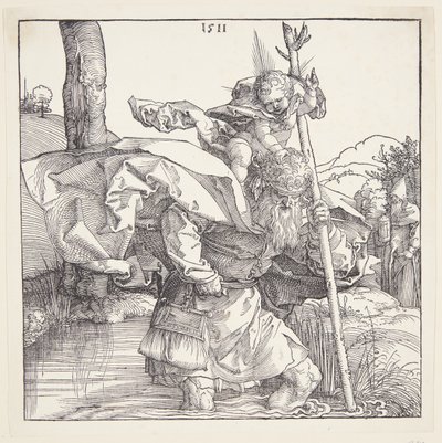 Św. Krzysztof autorstwa Albrecht Dürer