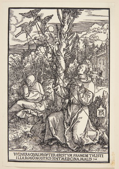 Stygmatyzacja św. Franciszka autorstwa Albrecht Dürer