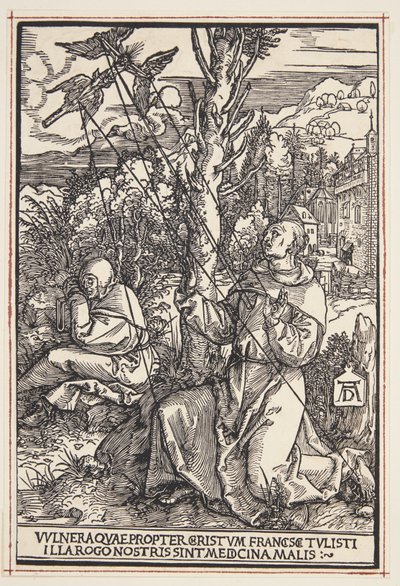Stygmatyzacja św. Franciszka autorstwa Albrecht Dürer
