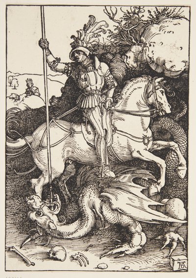 Św. Jerzy zabija smoka autorstwa Albrecht Dürer