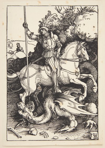 Św. Jerzy zabija smoka autorstwa Albrecht Dürer