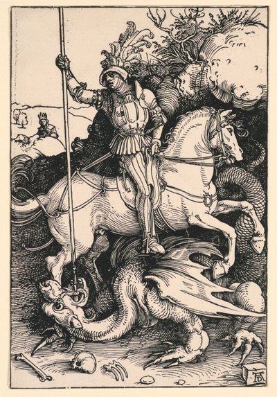 Św. Jerzy zabija dr autorstwa Albrecht Dürer