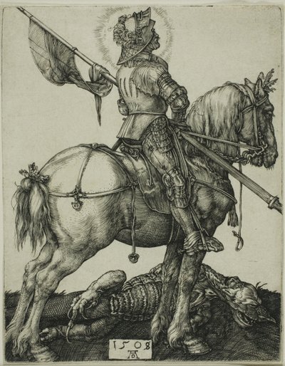 Św. Jerzy na koniu autorstwa Albrecht Dürer