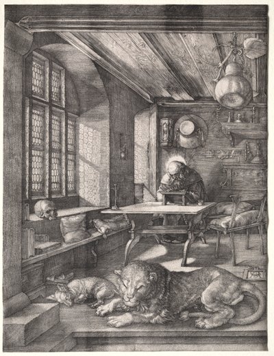 Św. Hieronim w swoim gabinecie, 1514. autorstwa Albrecht Dürer