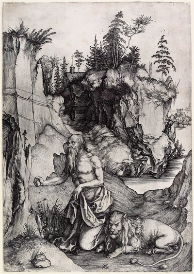 Święty Hieronim pokutujący autorstwa Albrecht Dürer