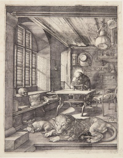 Św. Hieronim w swoim gabinecie autorstwa Albrecht Dürer