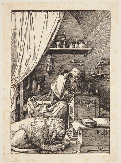 Św. Hieronim w swojej celi autorstwa Albrecht Dürer