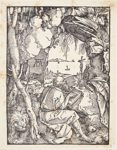 Św. Hieronim w jaskini autorstwa Albrecht Dürer