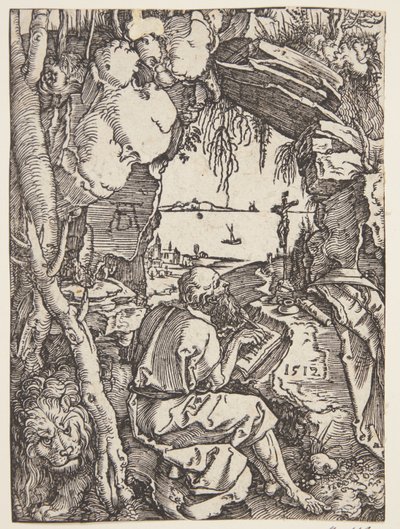 Św. Hieronim w jaskini autorstwa Albrecht Dürer
