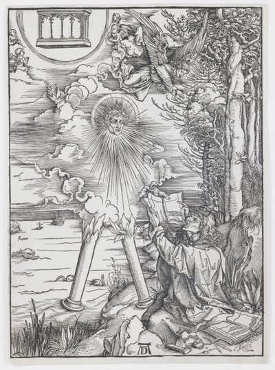 Św. Jan pożerający księgę, z „Apokalipsy” autorstwa Albrecht Dürer