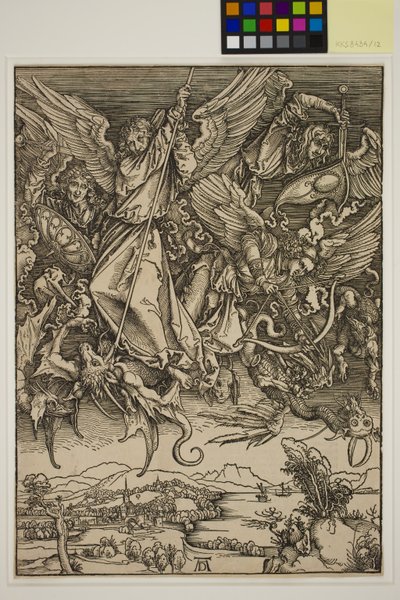 Św. Michał walczący ze smokiem autorstwa Albrecht Dürer