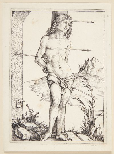 Św. Sebastian przy kolumnie autorstwa Albrecht Dürer