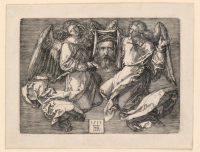 Sudarium wyświetlane przez dwa anioły autorstwa Albrecht Dürer
