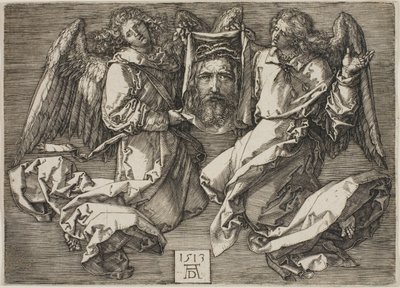 Sudarium wyświetlane przez dwa anioły autorstwa Albrecht Dürer