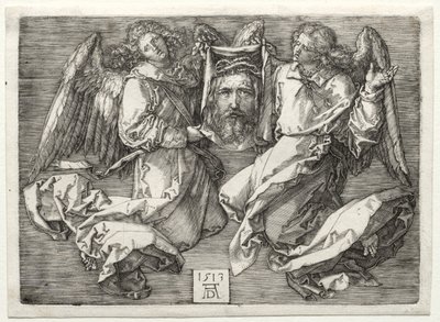 Sudarium wyświetlane przez dwa anioły autorstwa Albrecht Dürer