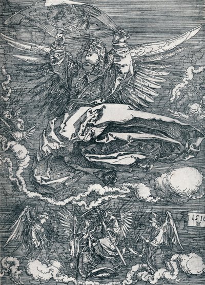 Sudarium wystawione przez anioła, 1516 1906 autorstwa Albrecht Dürer