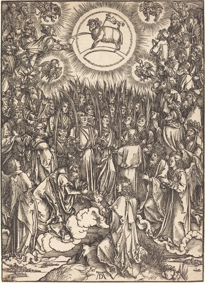 Adoracja Baranka autorstwa Albrecht Dürer