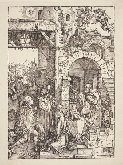 Pokłon Trzech Króli autorstwa Albrecht Dürer