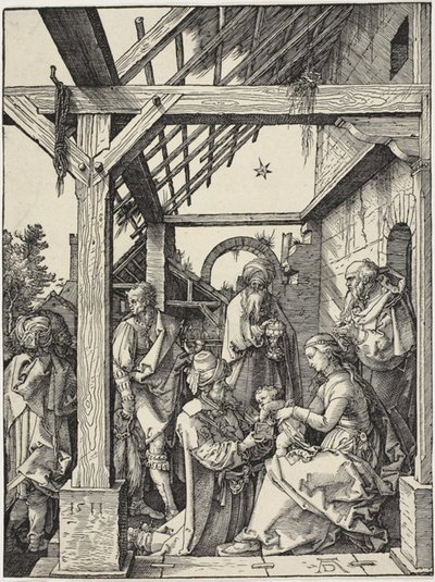 Pokłon Trzech Króli autorstwa Albrecht Dürer