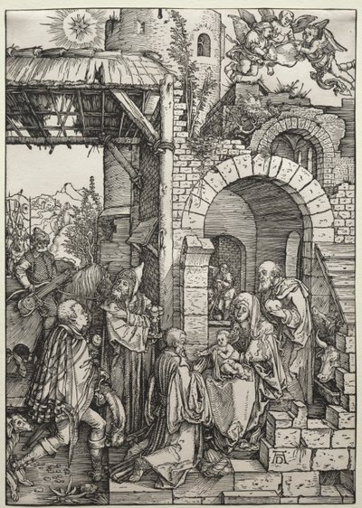 Pokłon Trzech Króli autorstwa Albrecht Dürer
