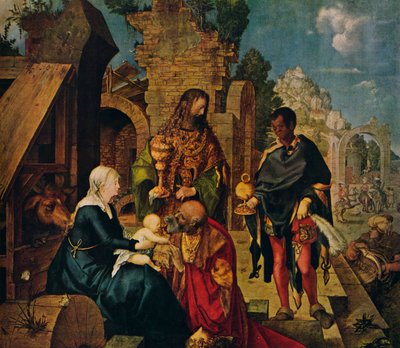 Pokłon Trzech Króli, 1504 autorstwa Albrecht Dürer
