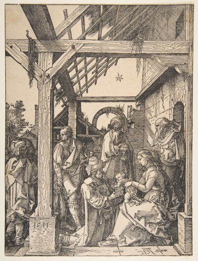 Pokłon Trzech Króli, 1511. autorstwa Albrecht Dürer