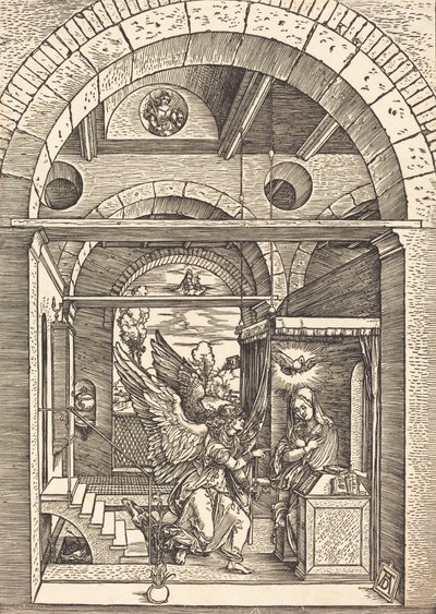 Zwiastowanie, c. 15021504. autorstwa Albrecht Dürer
