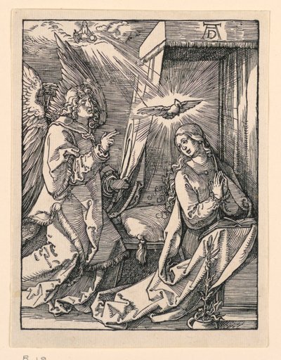 Zwiastowanie, z serii Mała pasja autorstwa Albrecht Dürer