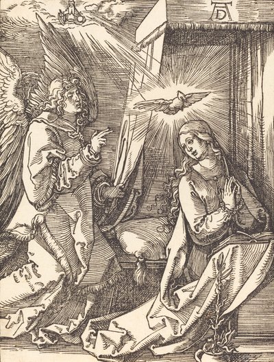 Zwiastowanie prawdopodobnie ok. 15091510. autorstwa Albrecht Dürer