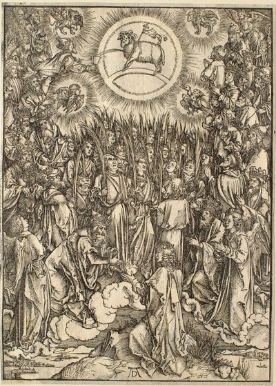 Apokalipsa: Adoracja Baranka autorstwa Albrecht Dürer