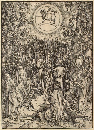 Apokalipsa: Adoracja Baranka autorstwa Albrecht Dürer