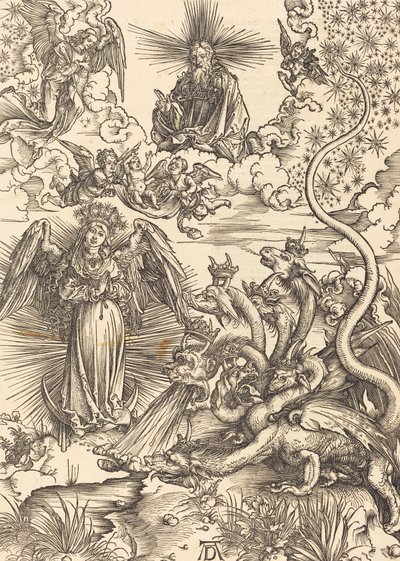 Kobieta apokaliptyczna, 1498. autorstwa Albrecht Dürer