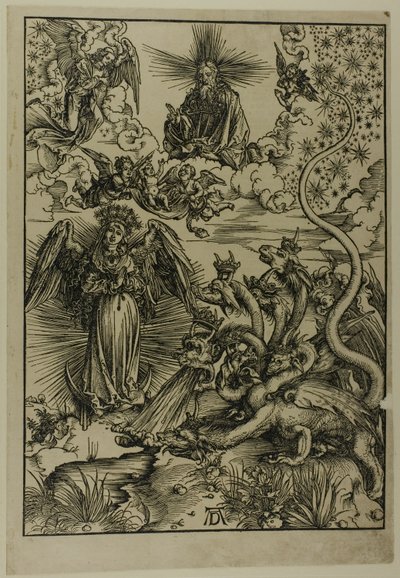 Kobieta apokaliptyczna z Apokalipsy autorstwa Albrecht Dürer