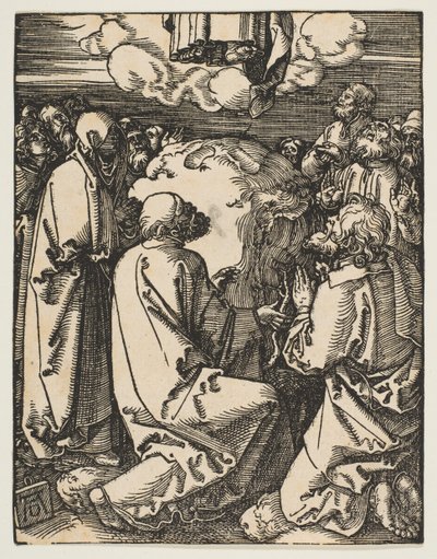 Wniebowstąpienie, z Małej pasji, ca. 1510. autorstwa Albrecht Dürer