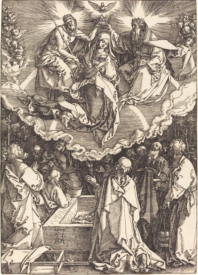 Wniebowzięcie i Koronacja Dziewicy autorstwa Albrecht Dürer
