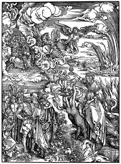 Babilońska nierządnica, 1498, 1936. autorstwa Albrecht Dürer