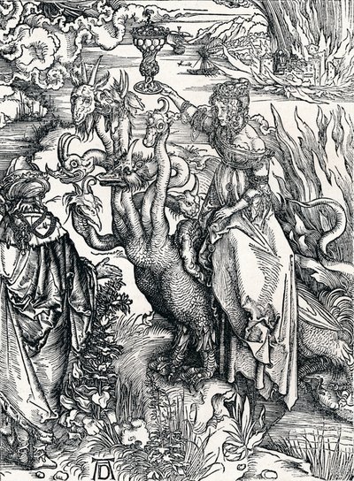 Babilońska dziwka, 1498, 1906 autorstwa Albrecht Dürer