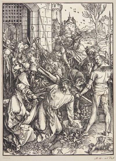 Niesienie krzyża autorstwa Albrecht Dürer