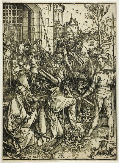 Niesienie krzyża, z Wielkiej Męki autorstwa Albrecht Dürer