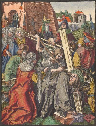 Niesienie Krzyża z Małego Drzeworytu Pasja.n.d. autorstwa Albrecht Dürer