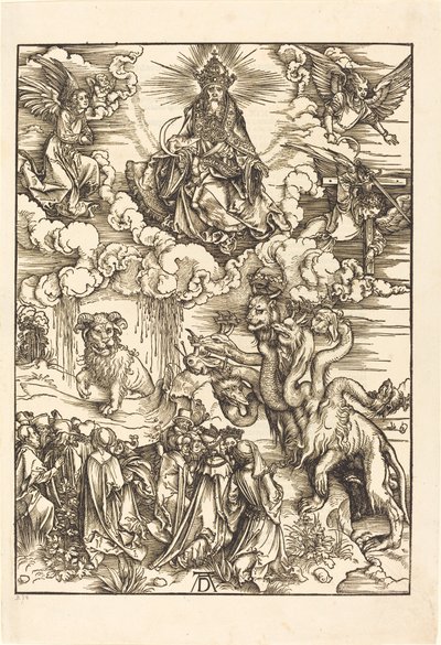 Bestia z dwoma rogami jak baranek autorstwa Albrecht Dürer