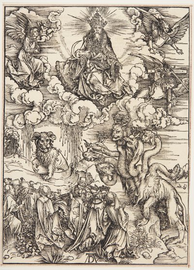 Bestia z dwoma rogami jak baranek autorstwa Albrecht Dürer