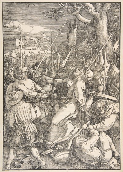 Zdrada Chrystusa, z książki Wielka męka.n.d. autorstwa Albrecht Dürer